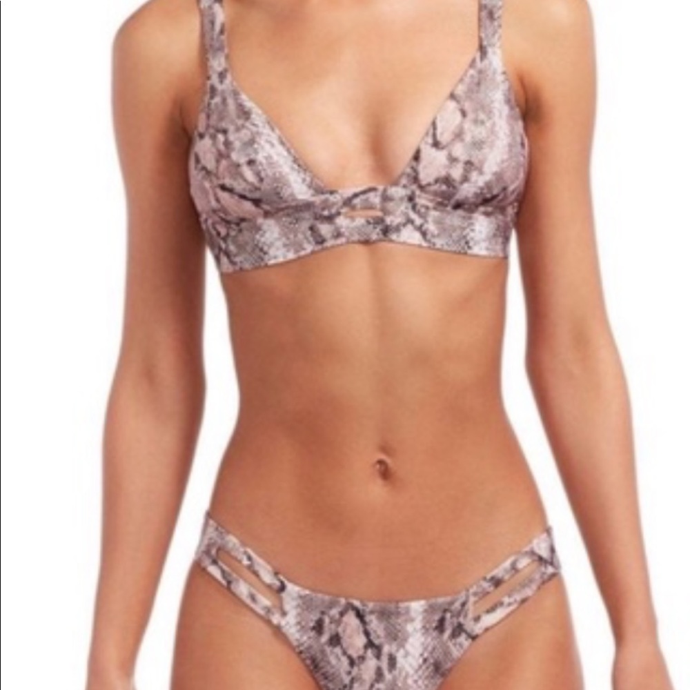 VITAMIN A xs snakeskin bikini set